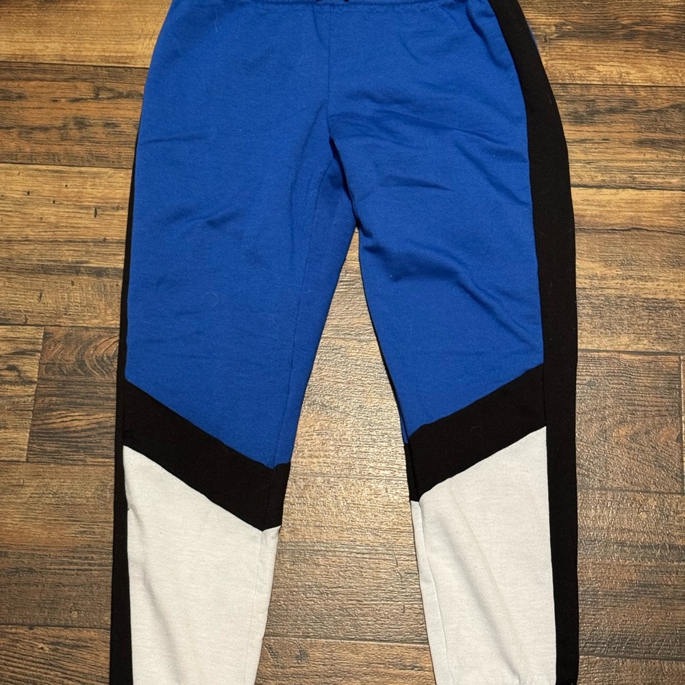 No Boundaries Blue, Black, and White Kids Joggers